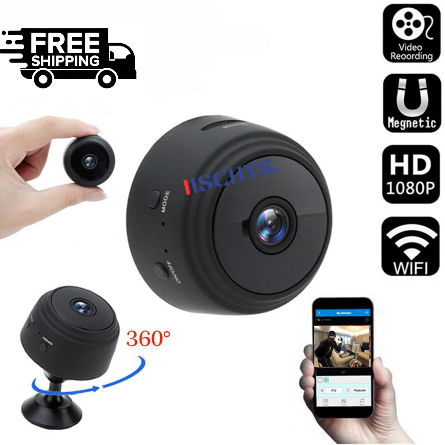 MINI CAMERA WI-FI, FULL-HD 1080P